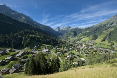 Les Contamines Montjoie il villaggio in estate