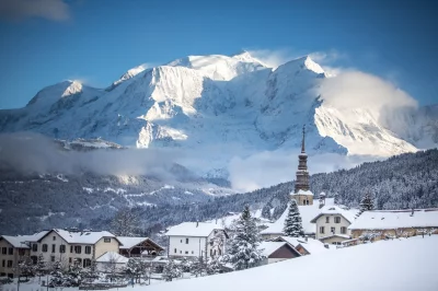 Combloux - villaggio in inverno